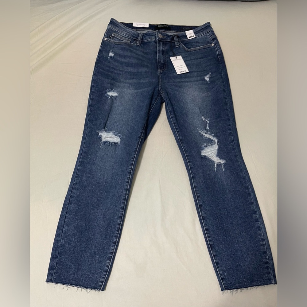 Judy Blue Mid Rise Vintage Relaxed Fit Jeans Size 13/31 Medium Blue JB88135 NWT